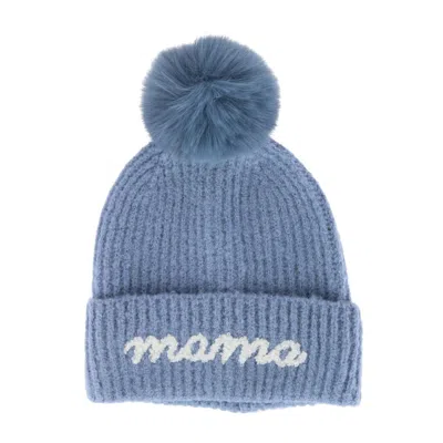 David & Young Women's Mama Knit Winter Beanie With Matching Pom In Multi