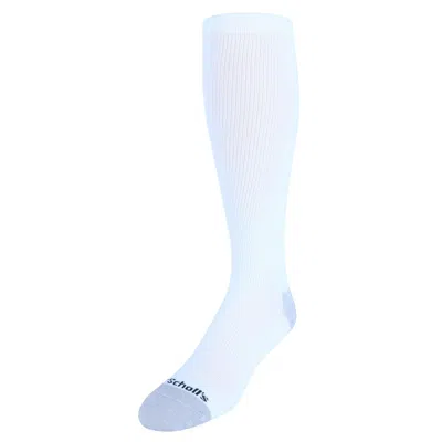 Dr. Scholl's Men's Over The Calf Compression Work Sock (1 Pair) In White