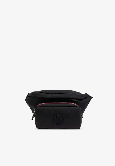 Moncler Durance Logo Belt Bag In Black