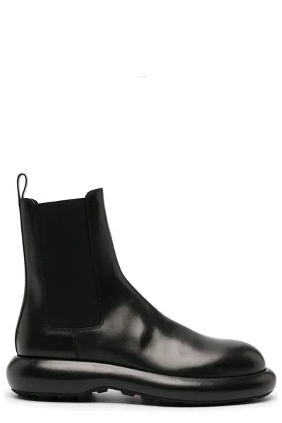 Jil Sander Cuscion Boots In Black