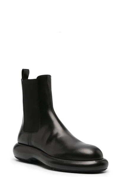 Jil Sander Cuscion Boots In Black