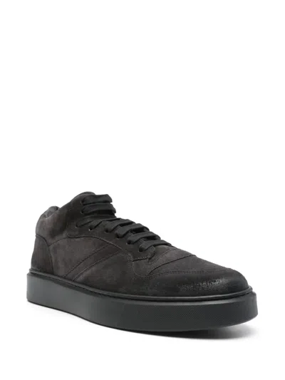 Doucal's Suede Sneakers In Schwarz