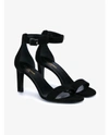 SAINT LAURENT Suede Ankle Strap Sandals
