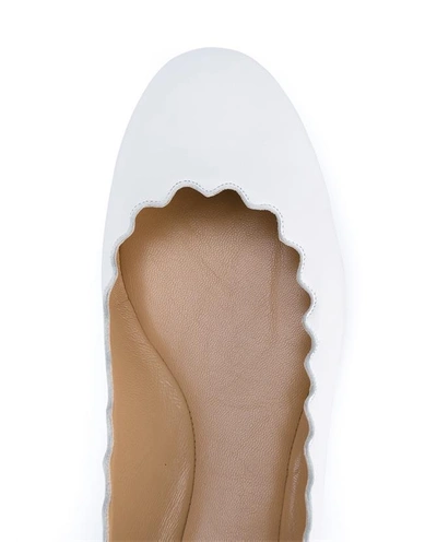 Shop Chloé Gabes Leather Ballet Flats