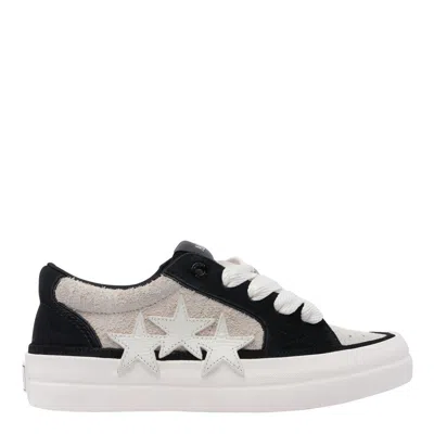 Amiri Sunset Skate Low Sneakers In Birch And Black In Black
