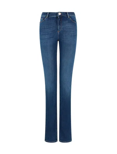 Shop Emporio Armani Jeans In Denim Blu Md