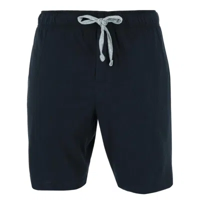 Hanes Men's Tag Free Knit Pajama Lounge Short With Side Pockets In Black