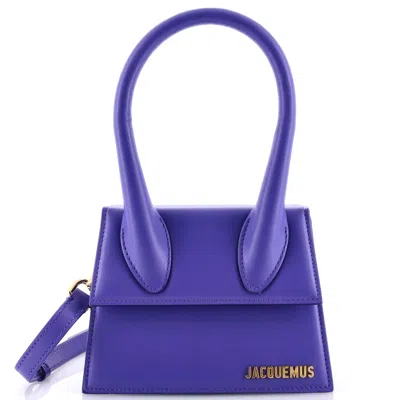 Jacquemus Le Chiquito Moyen Top-handle Bag In Purple