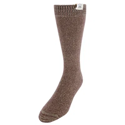Ctm Men's Soft And Warm Lounge Socks (1 Pair) In Brown
