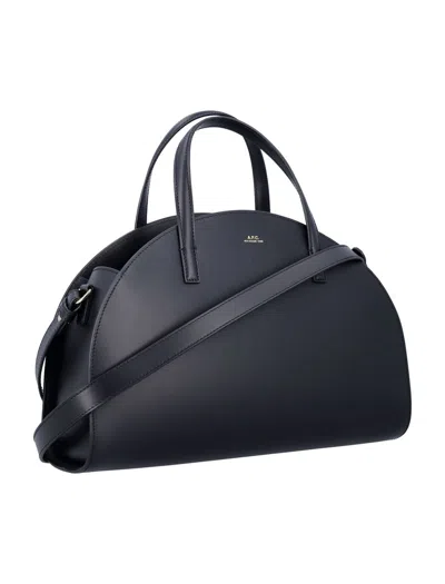 Apc A.p.c. Curved Silhouette Tote Bag In Black