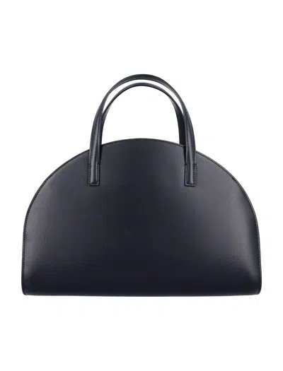 Apc A.p.c. Curved Silhouette Tote Bag In Black