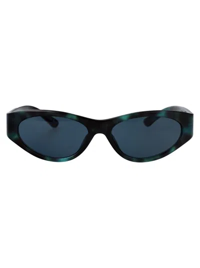 Balenciaga Sunglasses Bb0367s-003 In Havana-havana-blue
