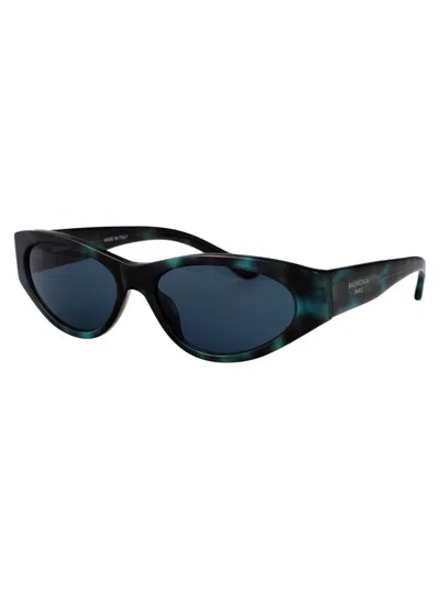 Balenciaga Sunglasses Bb0367s-003 In Havana-havana-blue