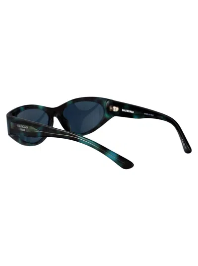 Balenciaga Sunglasses Bb0367s-003 In Havana-havana-blue