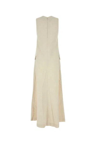 Camilla And Marc Sand Stretch Polyester Blend Floris Dress In Beige O Tan