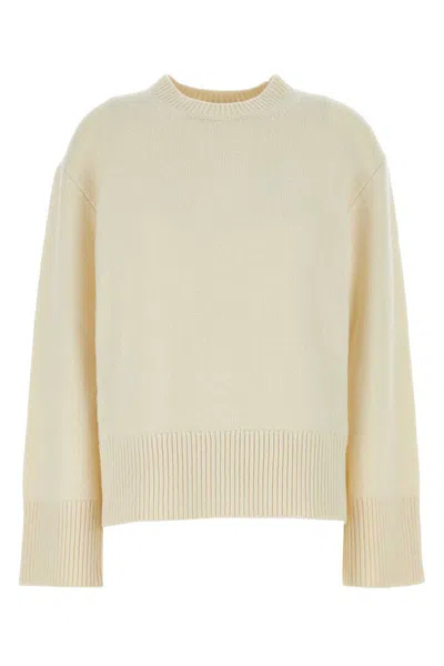 Camilla And Marc Ivory Wool Blend Ash Oversize Sweater In White