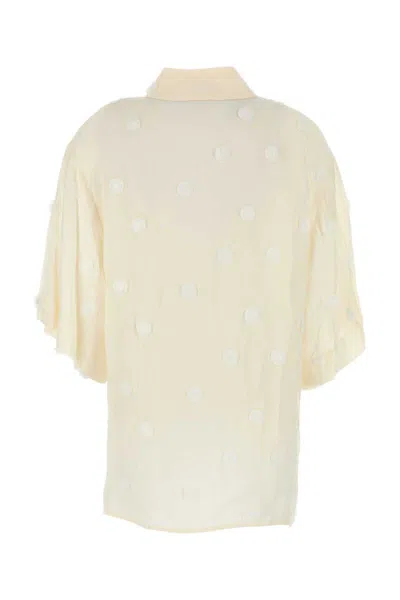 Camilla And Marc Camicia Ottilie In Viscosa Avorio  Donna In White