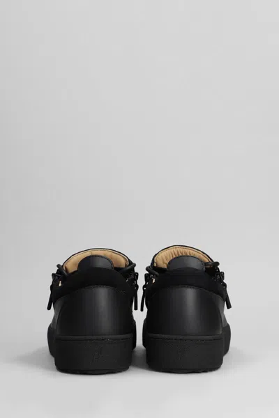 Giuseppe Zanotti Frankie Sneakers In Black Leather In Black