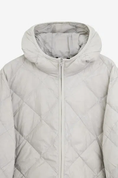 Hiking Patrol Light Down Hood Jacket In Grey