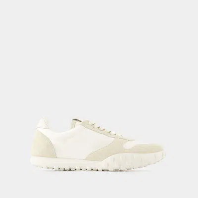 Jil Sander Women White Leather And Suede Moon Sneakers In White