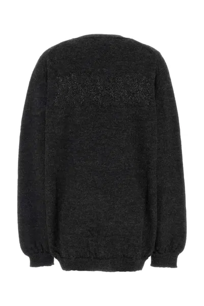 Magliano Charcoal Wool Cardigan In Grey