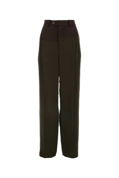 Magliano Pantalone Dalla Gamba Ampia In Misto Viscosa Marrone Donna In Brown