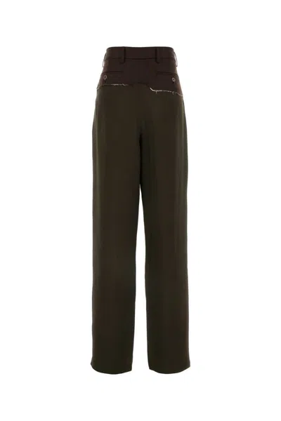Magliano Pantalone Dalla Gamba Ampia In Misto Viscosa Marrone Donna In Brown