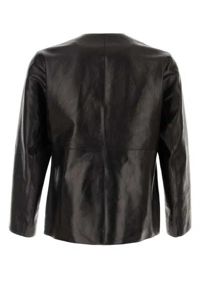 Namacheko Giacca In Pelle Nera  Uomo In Black