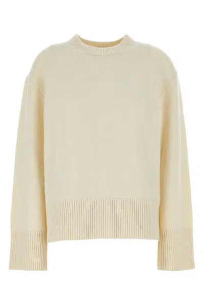 Camilla And Marc Ivory Wool Blend Ash Oversize Sweater In White
