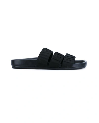 Shop Rick Owens Three Strap Sandals