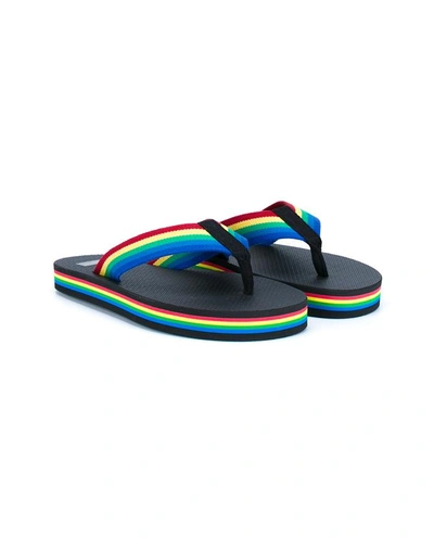 Shop Saint Laurent Rainbow Flip-flops
