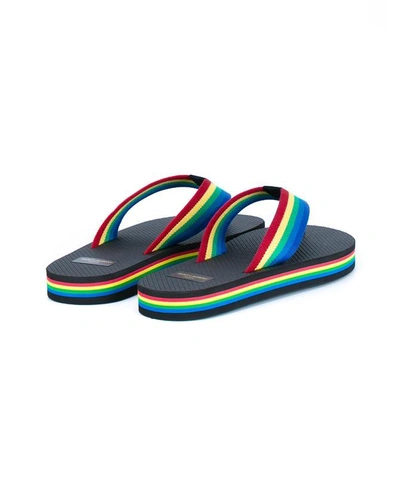 Shop Saint Laurent Rainbow Flip-flops