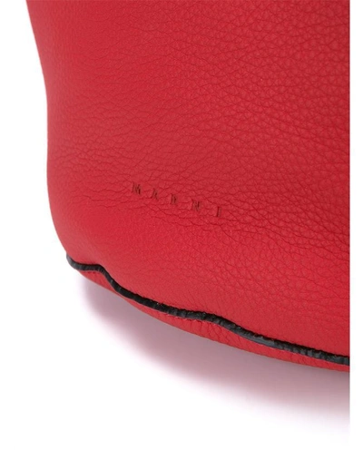 Shop Marni Leather Shoulder Bag