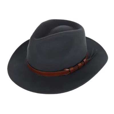 Kenny K Men's Australian Wool Fedora With Leather Hatband In Pink