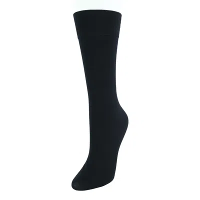 Gold Toe Women's Pima Cotton Blend Trouser Socks (3 Pair Pack) In Black