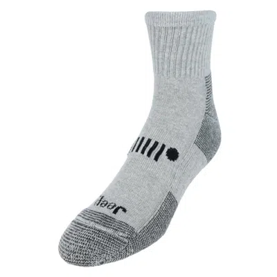 Jeep Men's Classic Cotton Ankle Socks (3 Pair Pack) In Grey