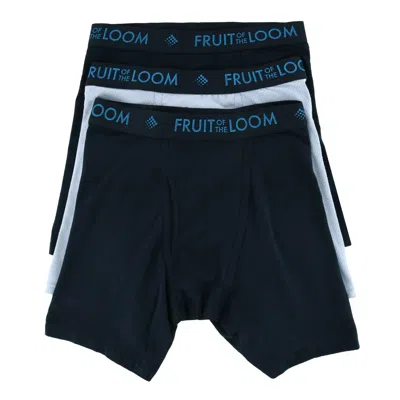Fruit Of The Loom Men's Breathable Micro-mesh Boxer Brief Underwear (3 Pack) In Multi