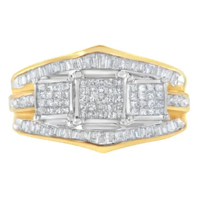 Haus Of Brilliance 10kt Two-toned Gold Diamond Ring In Multi