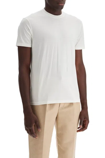 Tom Ford Off-white Embroidered T-shirt In White