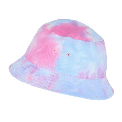 Ctm Sportsman Tie Dye Bucket Hat In Pink