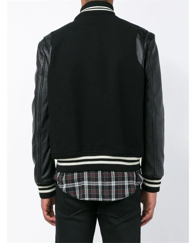 Shop Saint Laurent Virgin Wool Classic Teddy Jacket