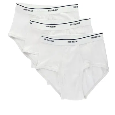 Fruit Of The Loom Men's White Briefs (3 Pack) In White
