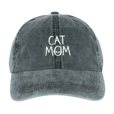 David & Young Women's Cat Mom Baseball Hat In Black