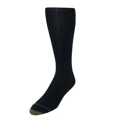 Gold Toe Men's Mercerized Cotton Over The Calf Dress Socks (pack Of 3) In Blue