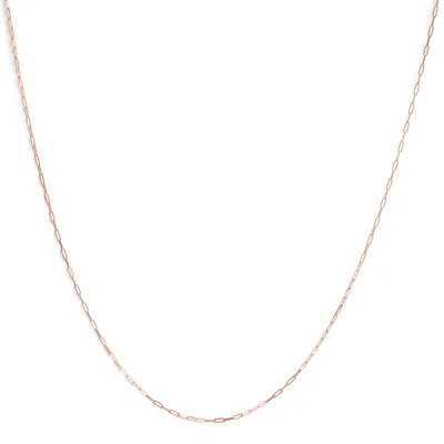 Haus Of Brilliance Unisex Solid 14k Gold 1.5mm Paperclip Chain Necklace In Multi