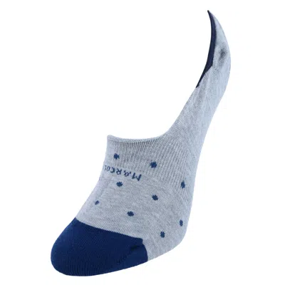 Marcoliani Women's Polka Dot Invisible Touch Liner Sock In Grey