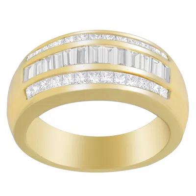 Haus Of Brilliance 14k Yellow Gold 1ct. Tdw Princess And Baguette-cut Diamond Ring(h-i, Si1-si2) In Yellow