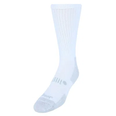 Jeep Men's Big And Tall Classic Cotton Crew Socks (3 Pair Pack) In White
