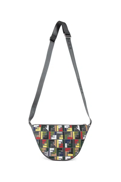 Fendi Grey Messenger Bags Men In Grey