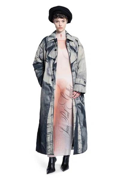 Jean Paul Gaultier Le Classique Printed Stretch-jersey Turtleneck Maxi Dress In Multicolor
